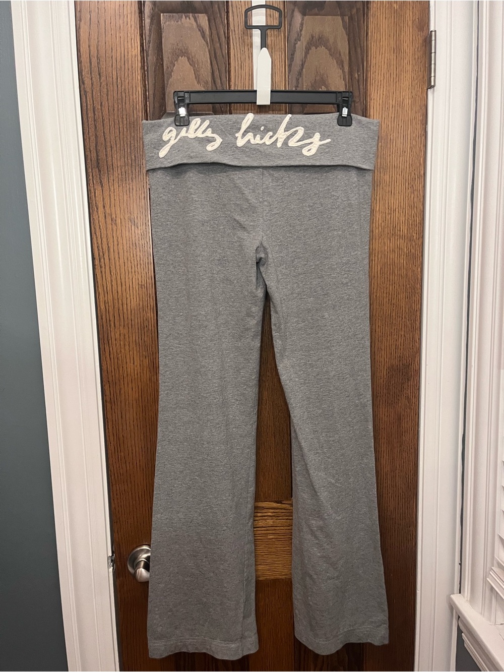 Gilly Hicks Vintage Fold-Over Wide-leg Yoga Pants